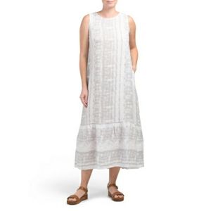 NWT Allegra Masetti Tie Dye Linen Dress